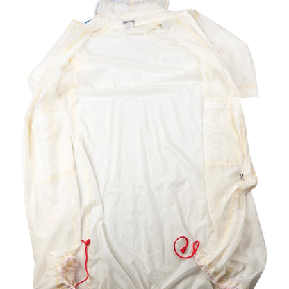 Vintage 90s Issey Miyake Transparent Longline Jacket Size L | Large, Cream