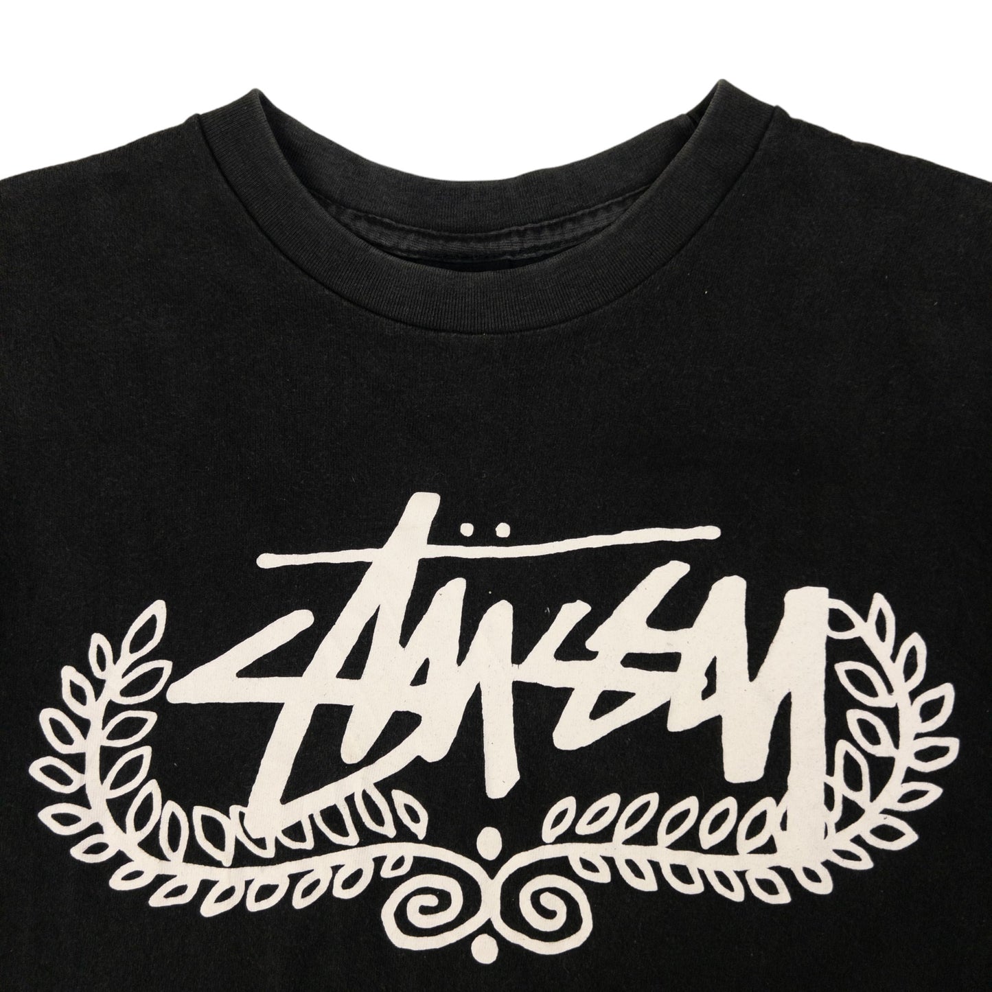 Vintage Stussy Wreath Graphic T Shirt Size S