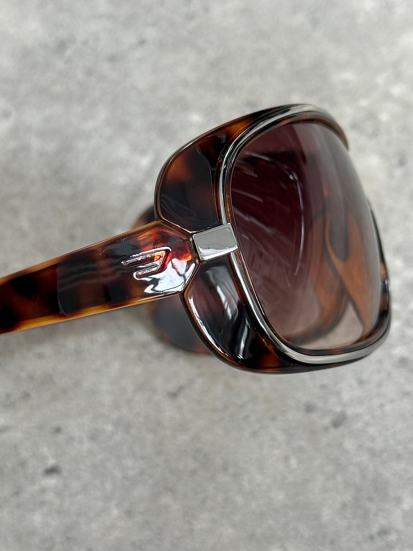 Diesel 2000s Oversized Shield Logo Sunglasses