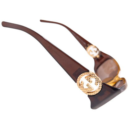 Vintage 2012 Gucci Logo Sunglasses | O/S, Brown