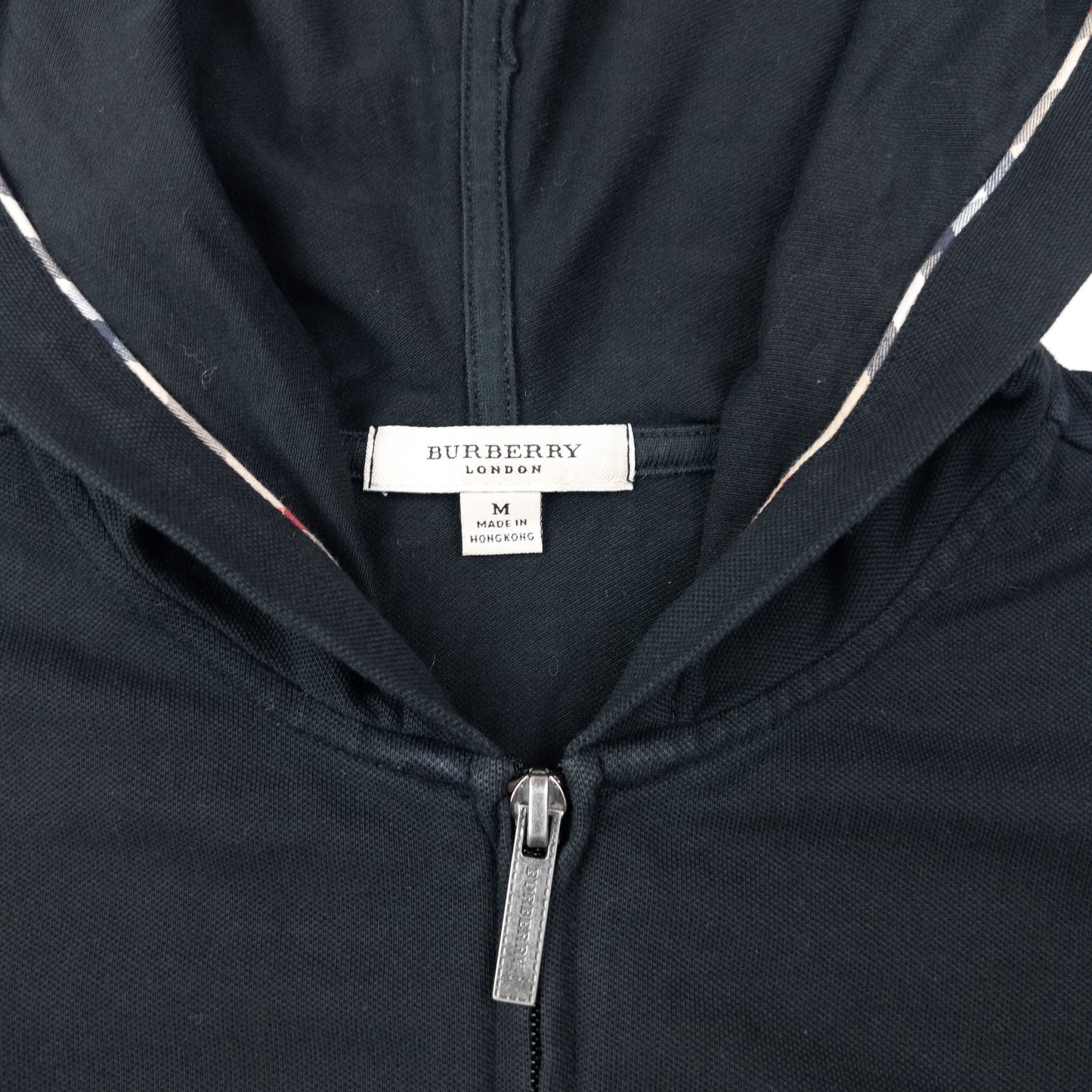 Vintage 2000s Burberry Zip Up Hoodie Womens Size M | Medium, Black