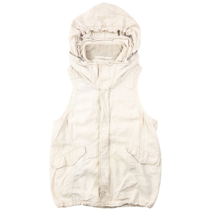 Vintage 2000s GOA Convertible Zip Gilet & Skirt Linen Set Womens Size S | Small, Cream