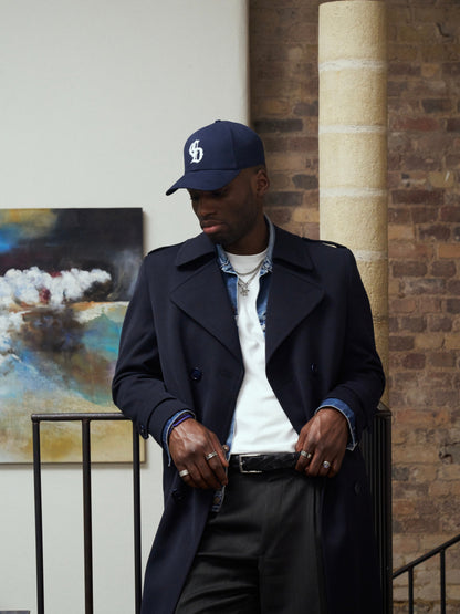 Vintage New Wool Twill Belted Trench Coat - XL