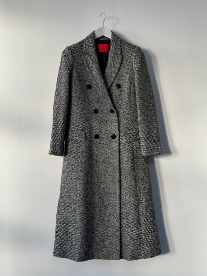 MAX&Co Wool Blend Tweed Double Breasted Coat - M