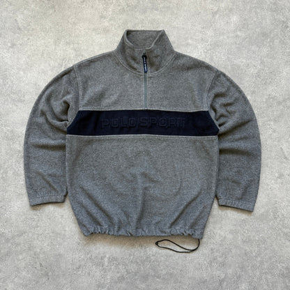 Polo Sport Ralph Lauren 1990s heavyweight 1/4 zip spellout fleece (L)