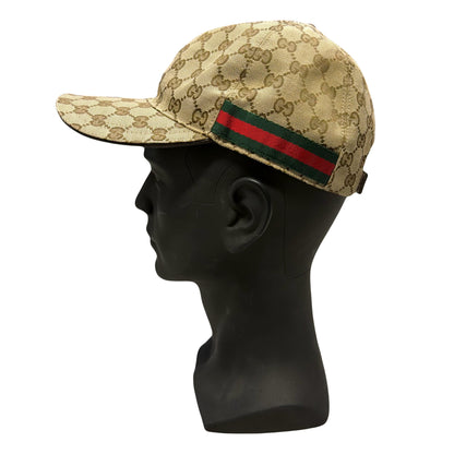 Gucci Monogram Cap In Tan (L) | O/S, Tan
