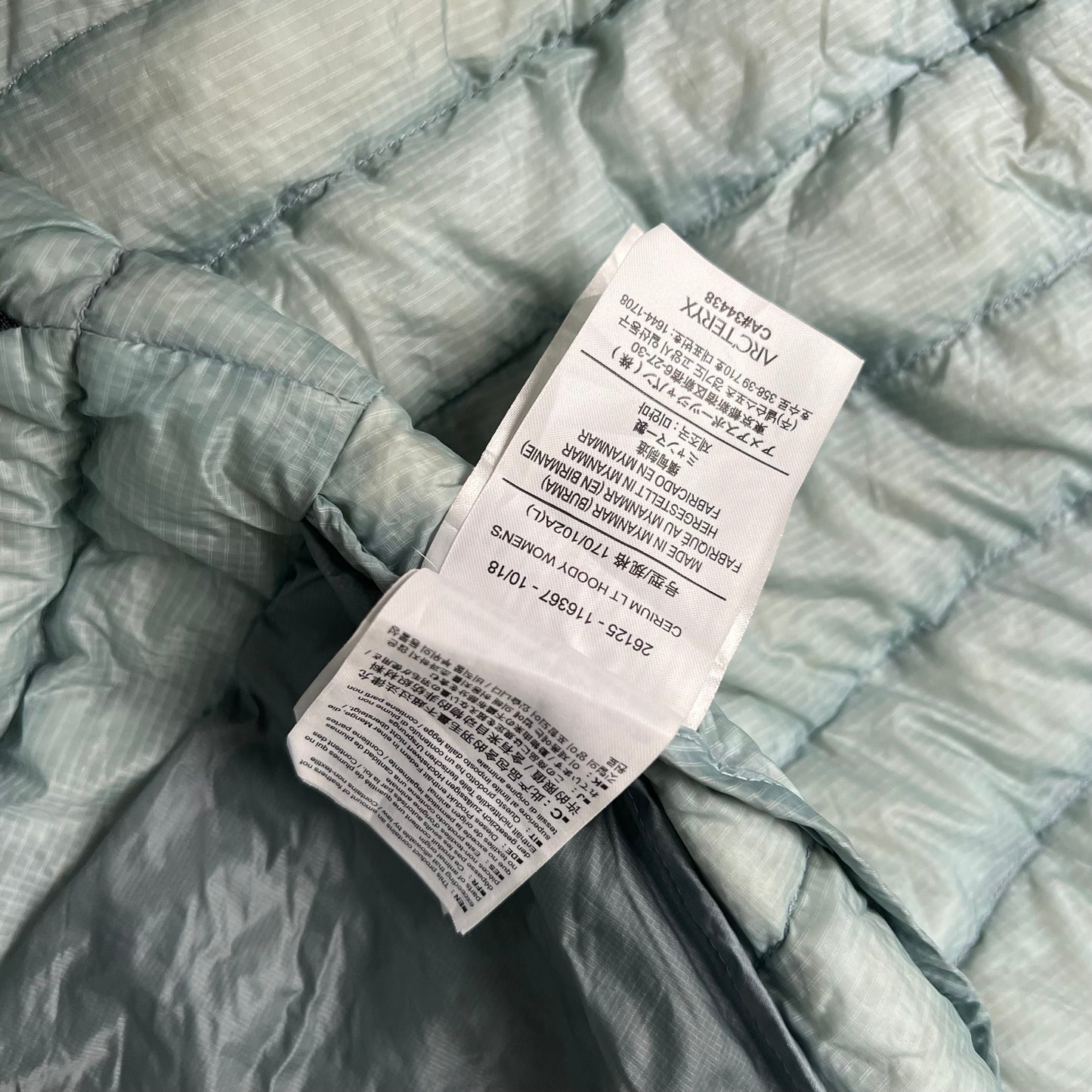 Womens Arc’teryx Cerium Puffer (L)