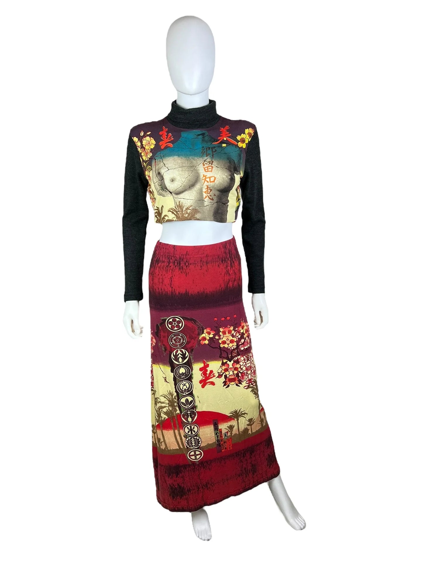 Jean Paul Gaultier S/S 1999 Venus de Milo skirt + top