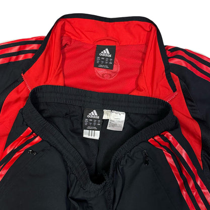 Adidas AC Milan 2006/07 Tracksuit In Red & Black ( M )