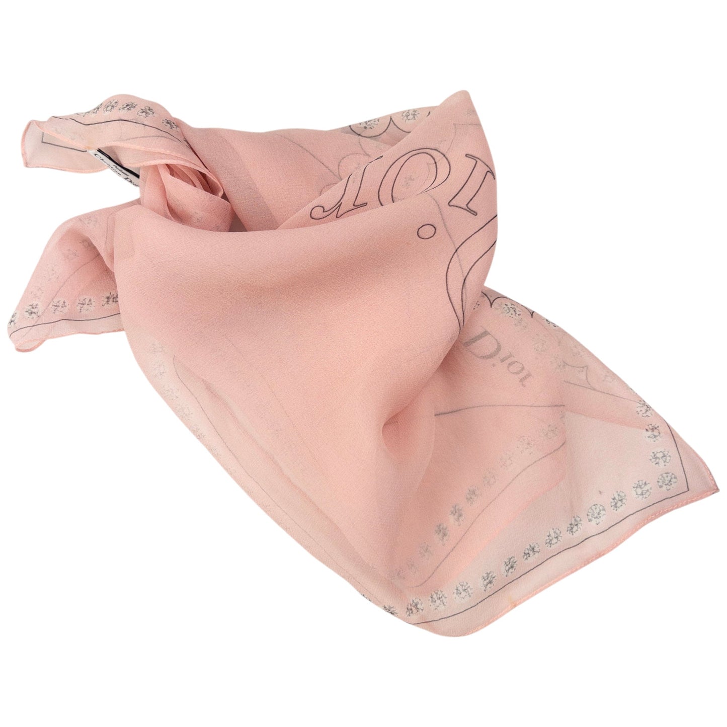 Vintage Dior Silk Envelope Scarf