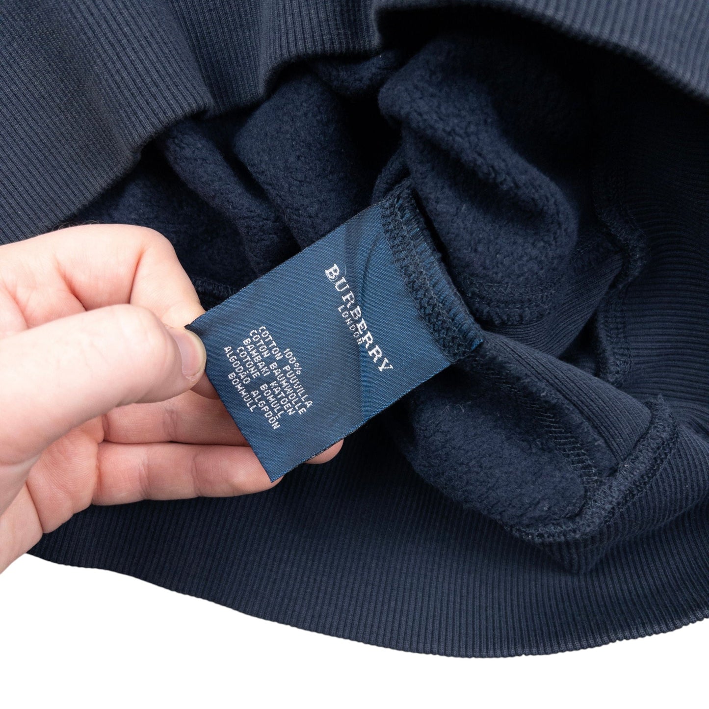 Vintage 2000s Burberry Q Zip Sweatshirt Size M