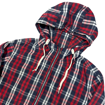 Uniqlo Japan Plaid Jacket In Red & Navy ( S )