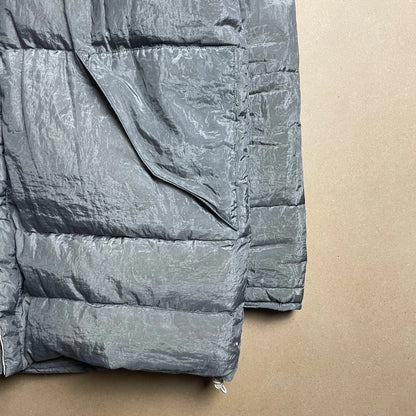 A/W 2000 Paul Harvey Steel Grey Pure Metal Shell Hooded Parka