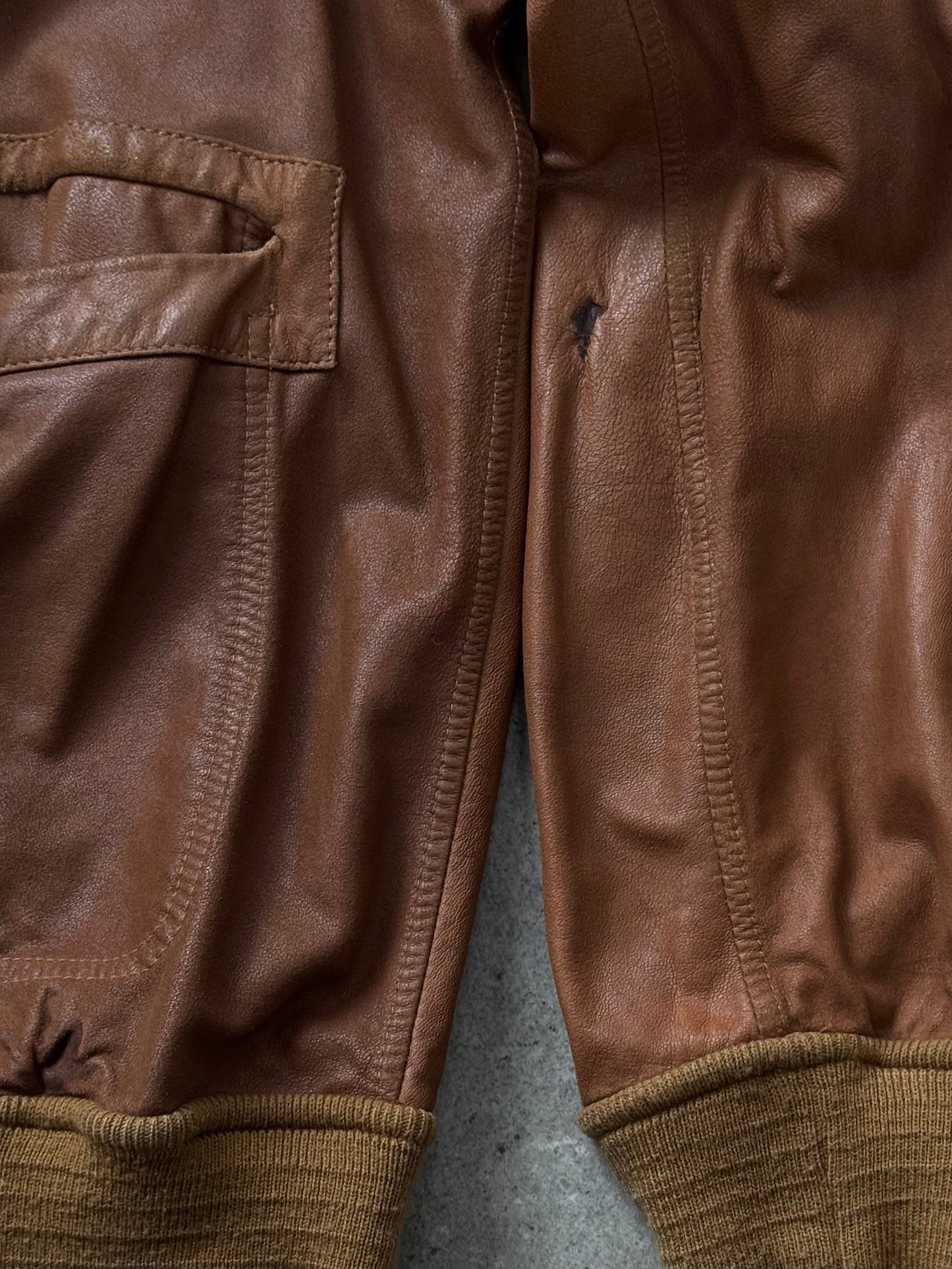 Italian Vintage 1980s Reversible Suede Leather Jacket - L