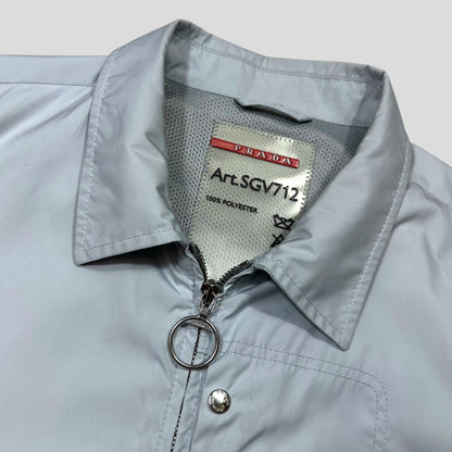 Prada Sport 00’s Ice Blue Stash Pocket Soft Nylon Work Jacket - IT52 (L)