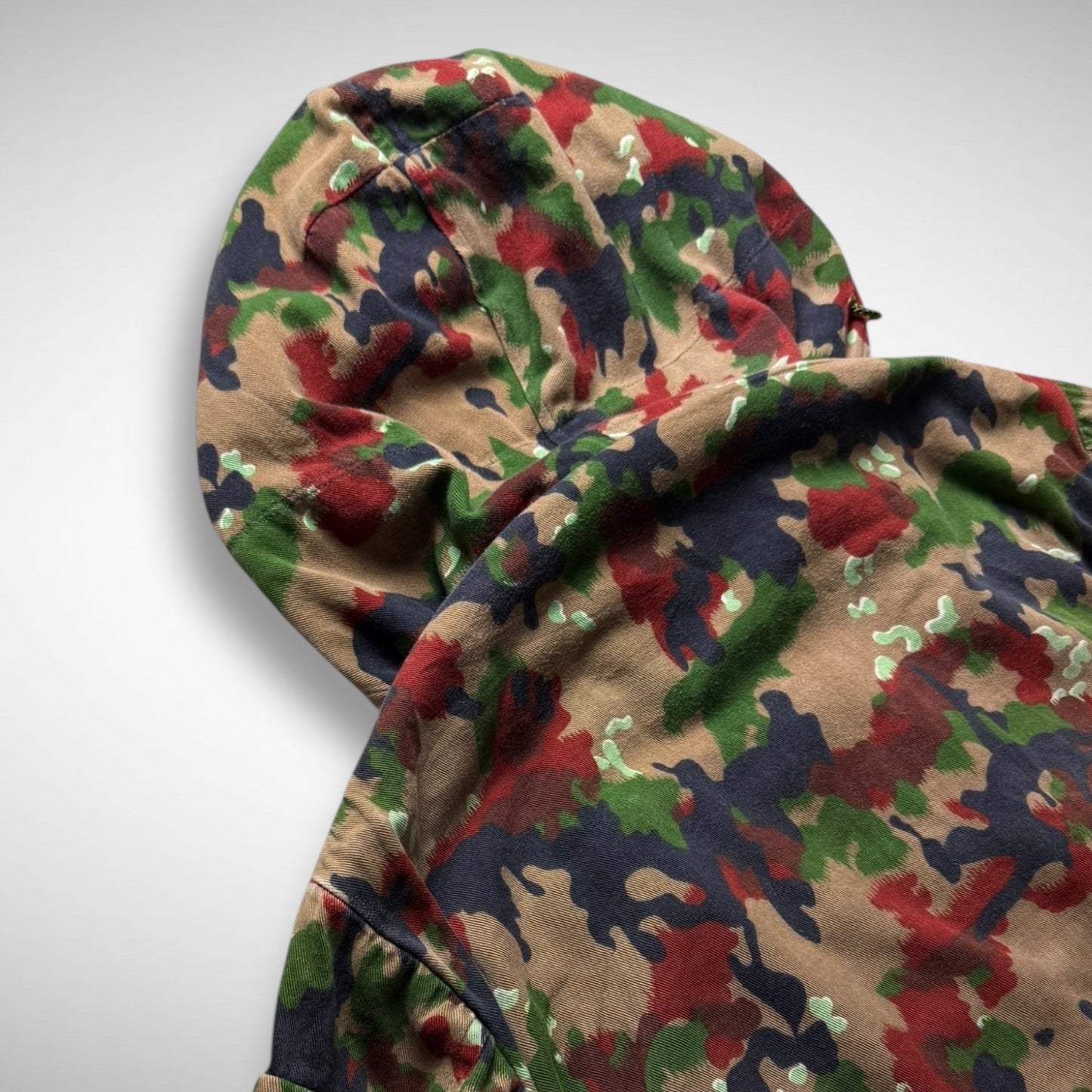 Swiss Army Camo Mesh Beekeeper Hood Jacket (90s)