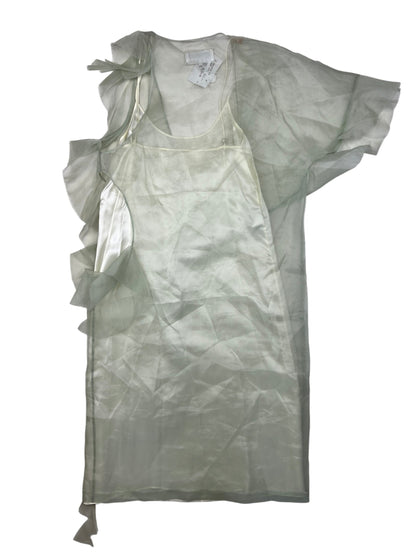 Maison Margiela S/S 2017 sheer silk dress | Green, Green