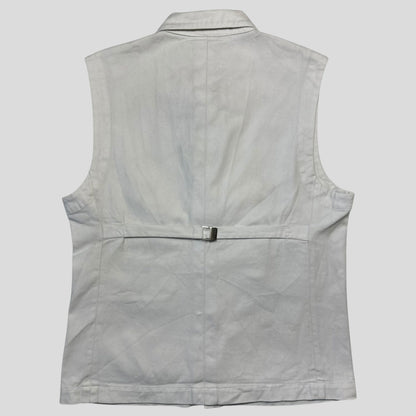 Comme Des Garçons Homme Plus 1994 Cotton Gilet Vest Jacket - M | Default Title, White