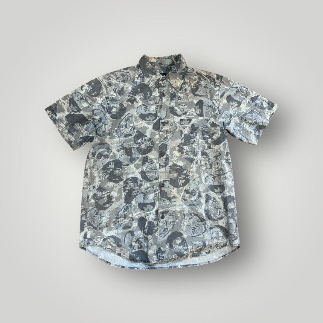 Stüssy NYLTA Early 2000's Camo Shirt M