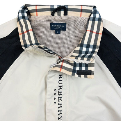 Vintage 2000s Burberry Golf Q Zip Waterproof Jacket Size L | Large, Multicoloured