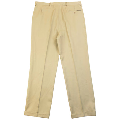 Vintage 90s YSL Yves Saint Laurent Jacket & Trousers Suit Set Size XL | XL, Beige