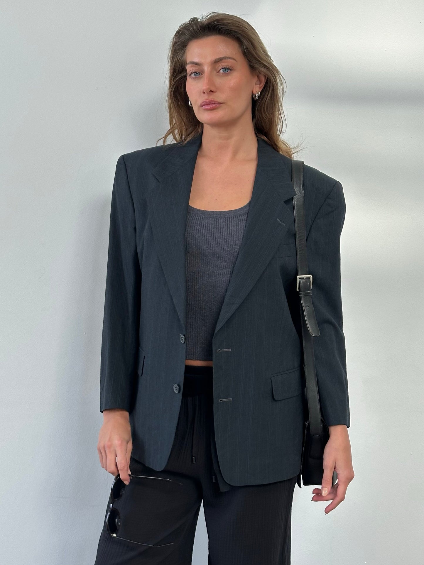 Yves Saint Laurent 1990s Pure Wool Single Breasted Blazer - L