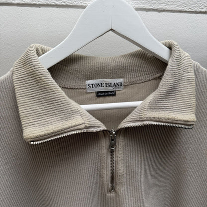 00’s Stone Island Quarter Zip Jumper (XXL) | XXL, Grey