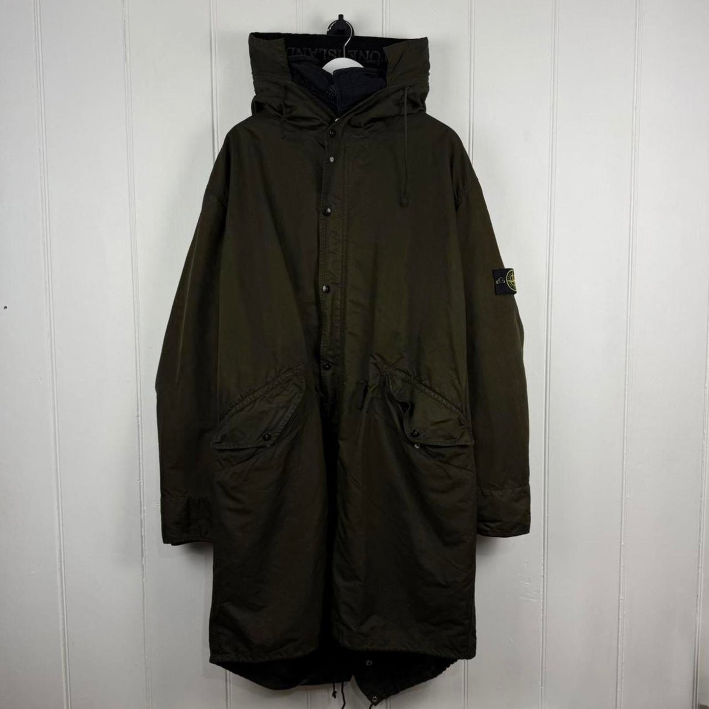 Stone Island Fishtail Parka Olive (XXL) | XXL, Olive