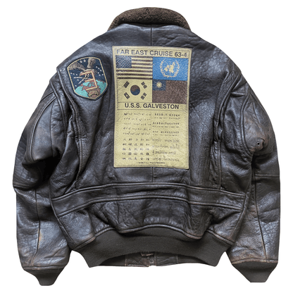 Avirex 1991 Top Gun Gavelston G-1 Flight Jacket - XS/S | S/M, Brown