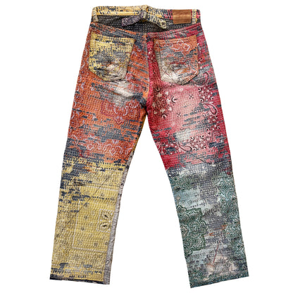 Boro Bandana Sashiko Distressed Jeans - W30"