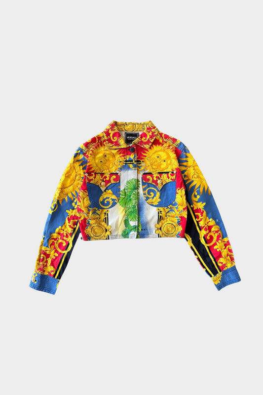 Gianni Versace S/S 1993 Baroque Sun Cropped Jacket