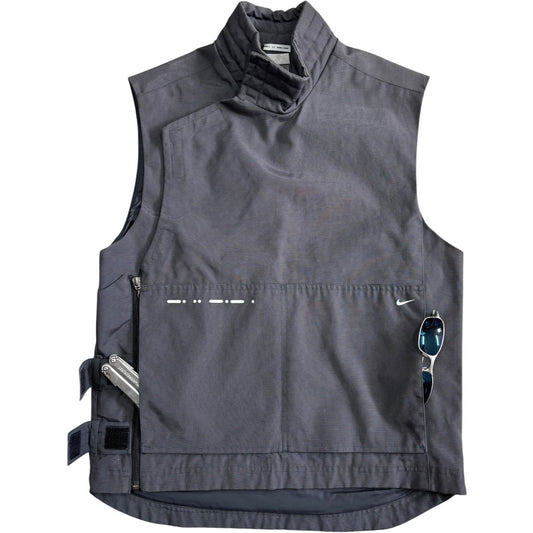 Nike Urban/ Morse Code 2001 Grey Vest Jacket S | Small, Grey