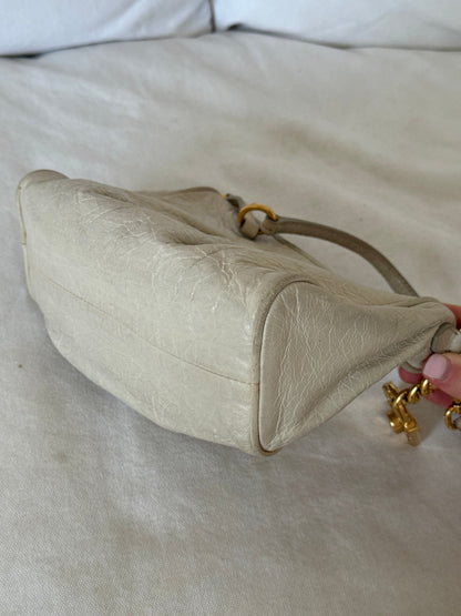2010s Miu Miu Vitello Charm Mini Shoulder Bag | O/S, Gold