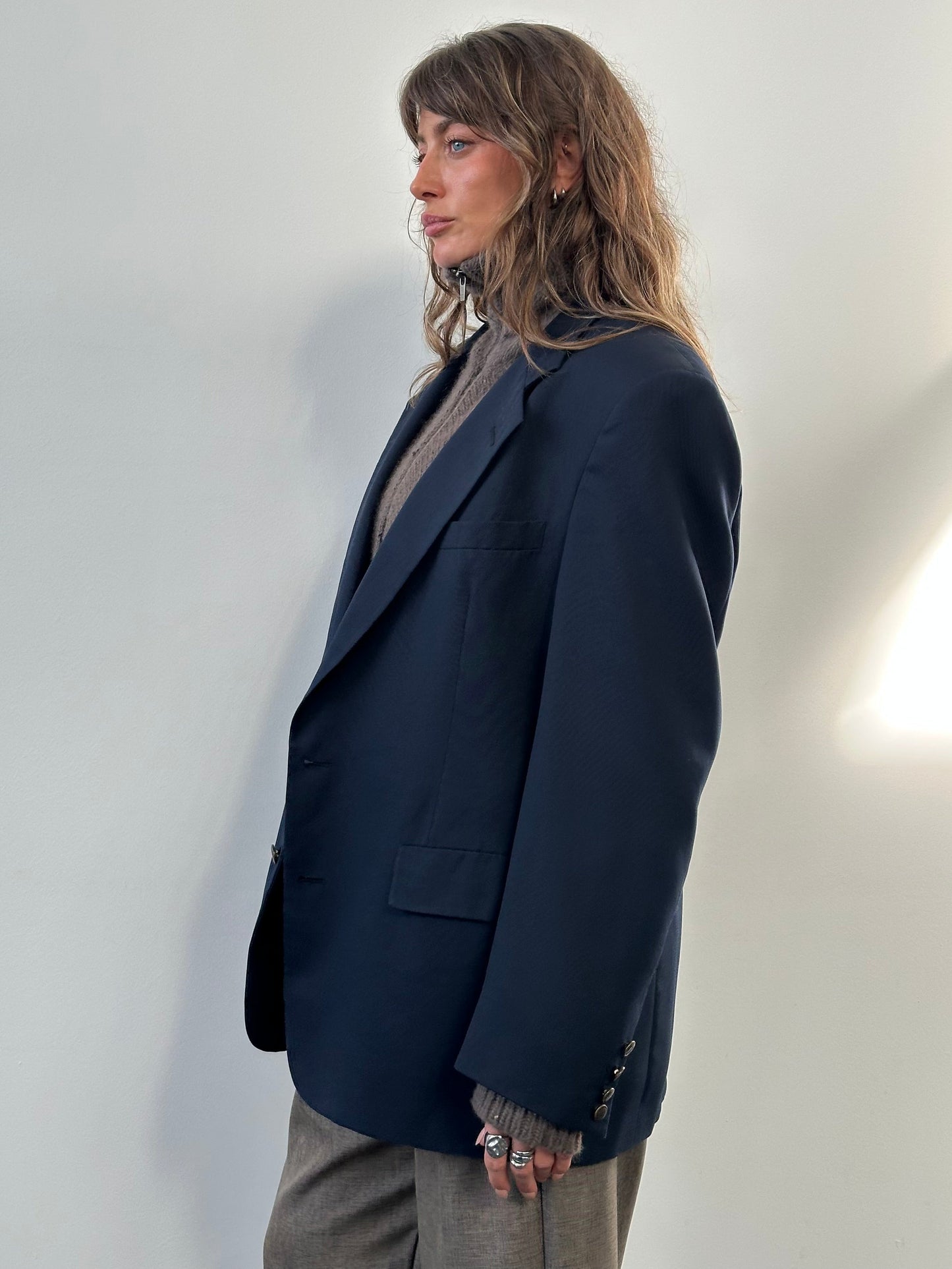 Christian Dior Monsieur 1990s Pure Wool Single Breasted Blazer - 44R/XL