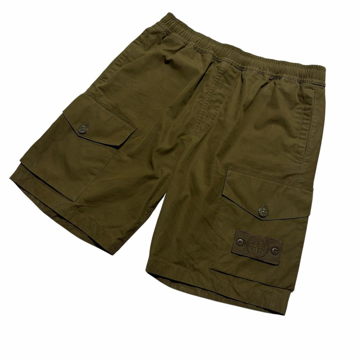 Stone Island Ghost Cargo Shorts | W32, Olive