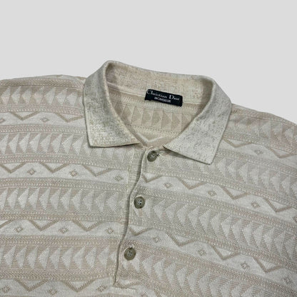 Christian Dior Monsieur 80’s 3D Textured Aztec Knit - L