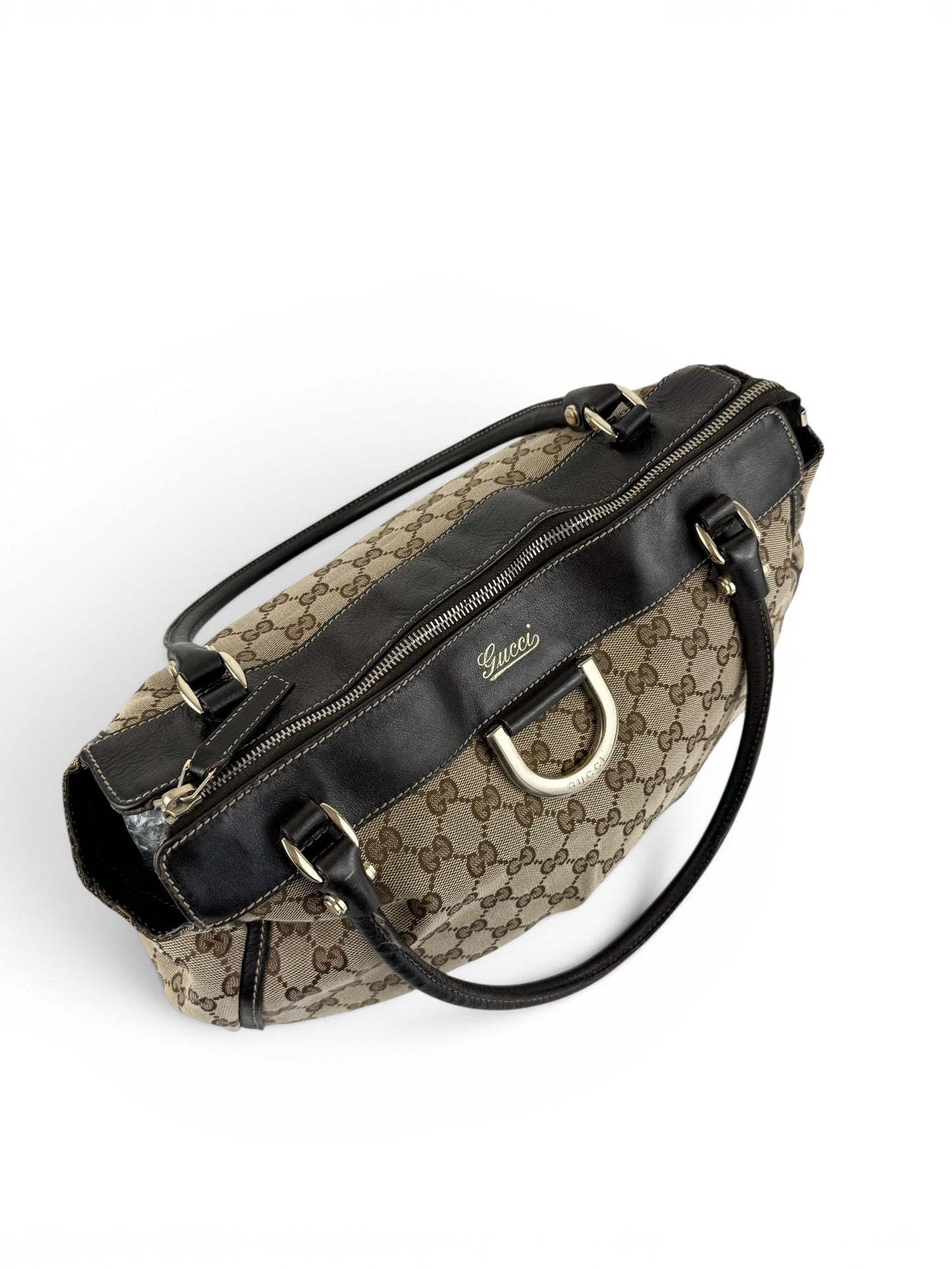 Vintage 90s Gucci Monogram GG Handbag | O/S, Brown