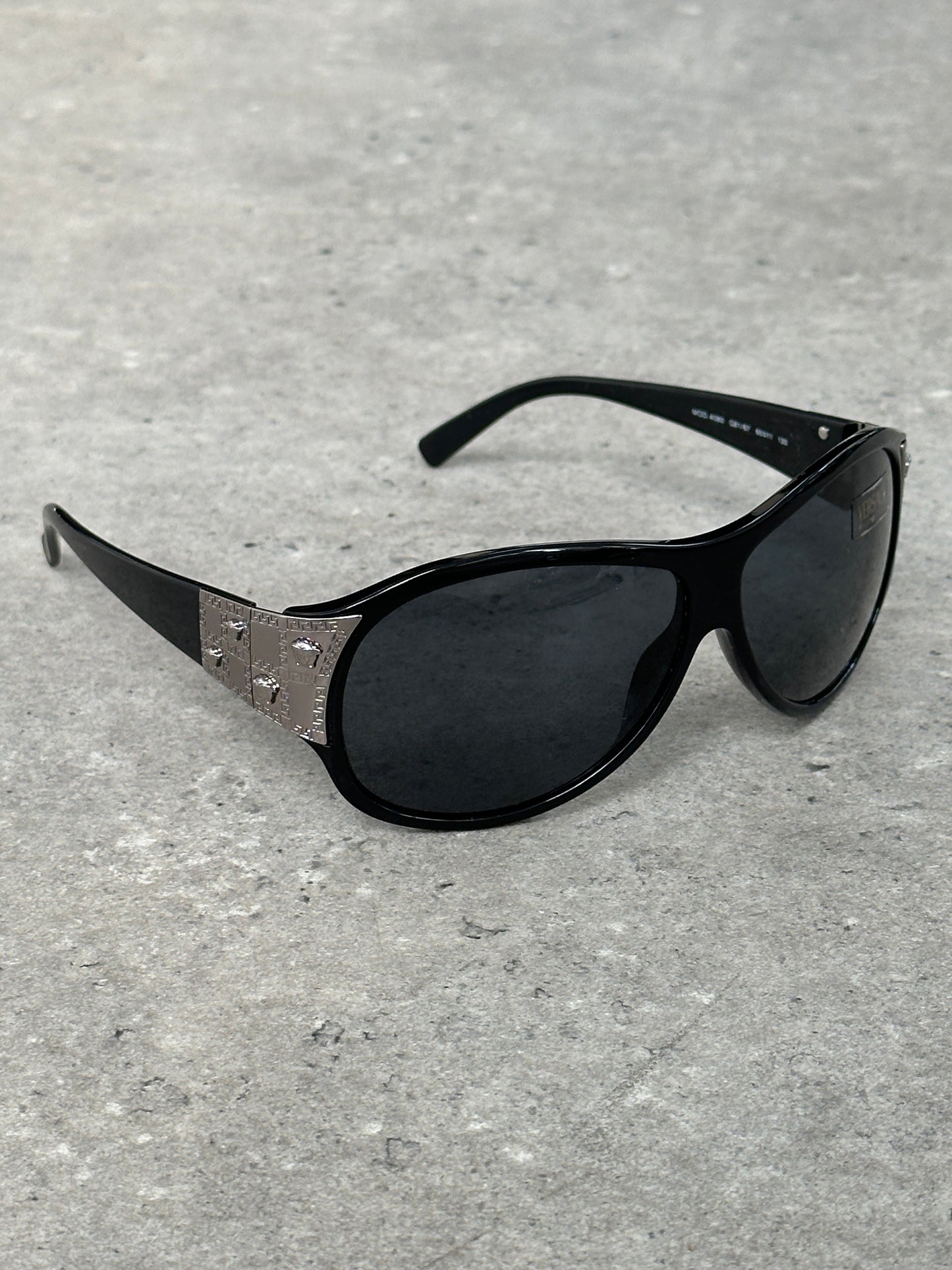 Versace 2000s Oversized Medusa Logo Sunglasses