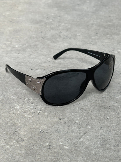 Versace 2000s Oversized Medusa Logo Sunglasses