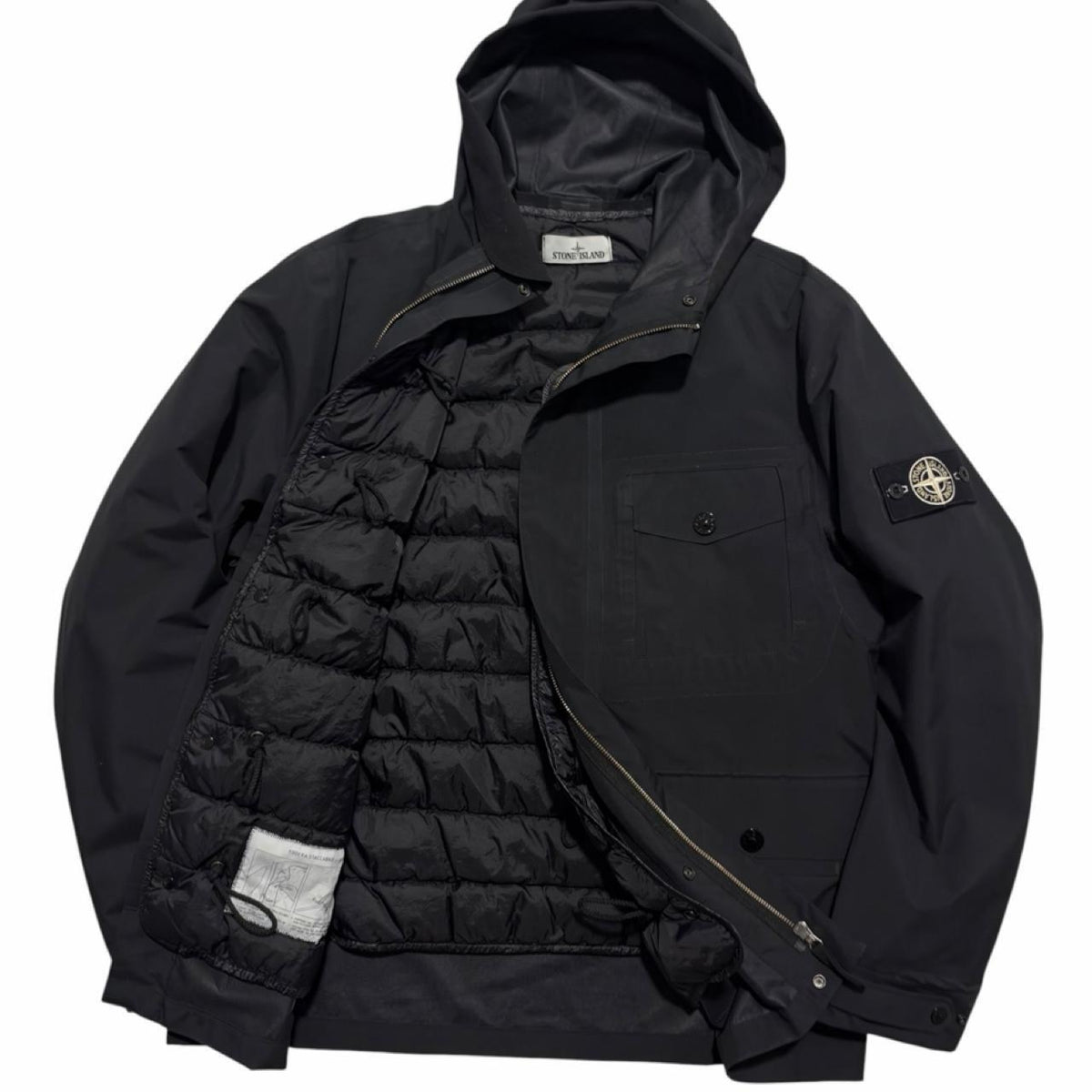 Stone Island Tank Shield Down Jacket | XL, Tan