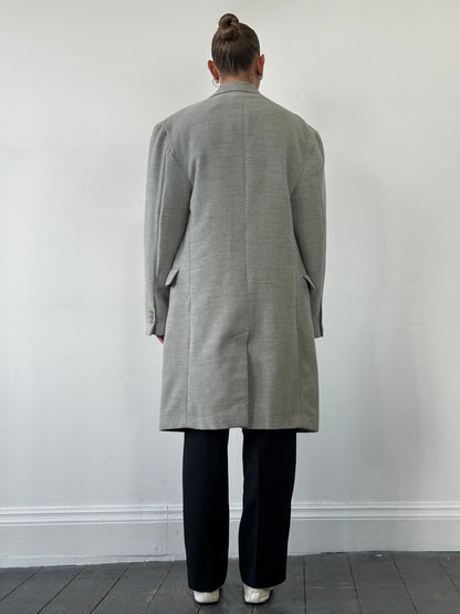 Gianfranco Ferre 1990s Wool Single Breasted Coat - L