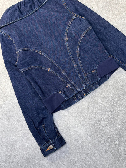 Tsumori Chisato Enlarged Collar Cropped Denim Jacket