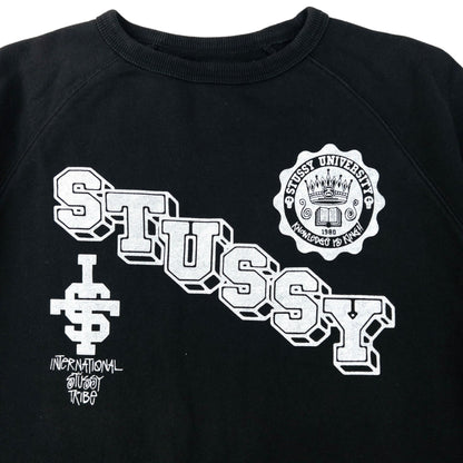 Vintage Stussy International University Graphic Sweatshirt Size S