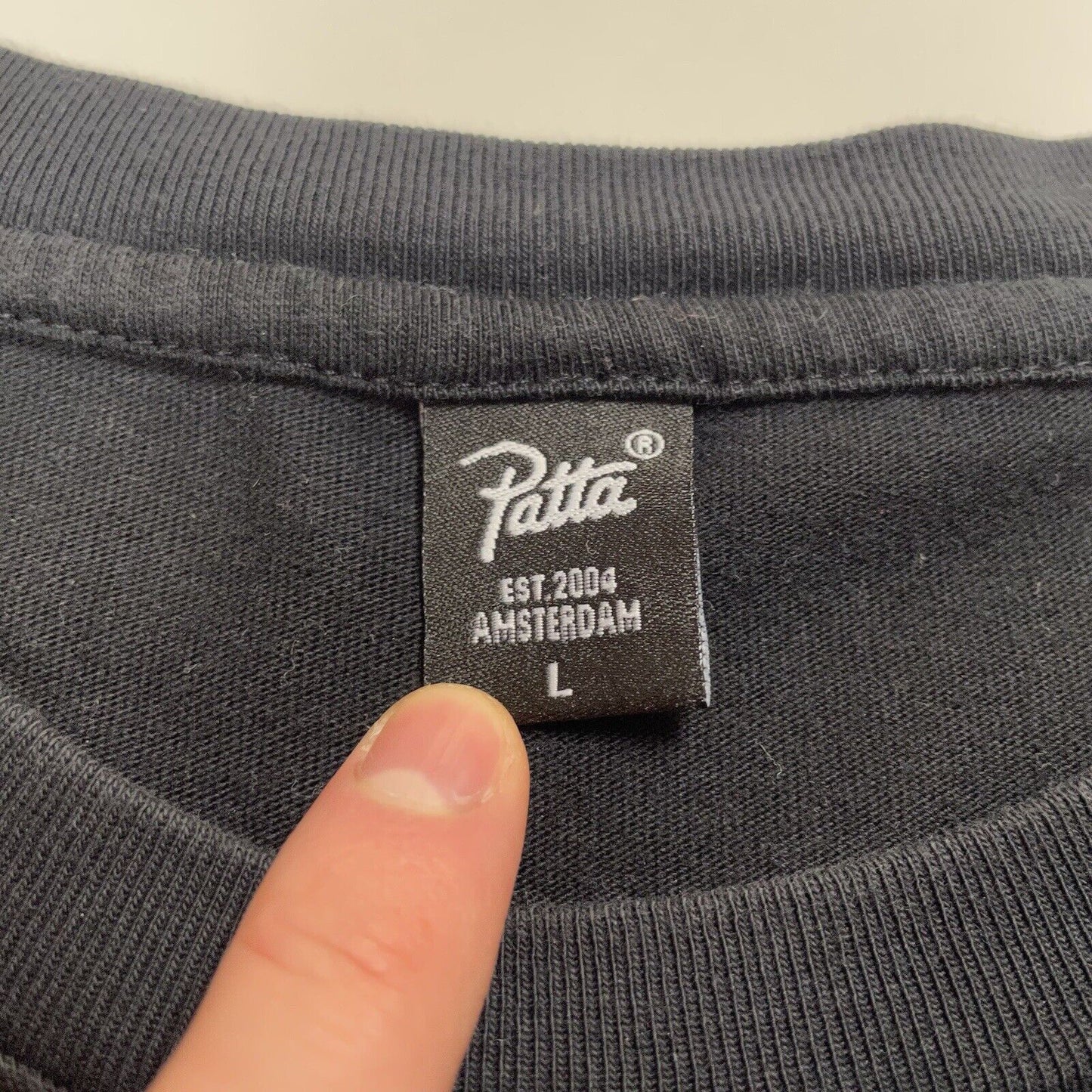 Patta L/S T-Shirt, Size Large | Large, Black