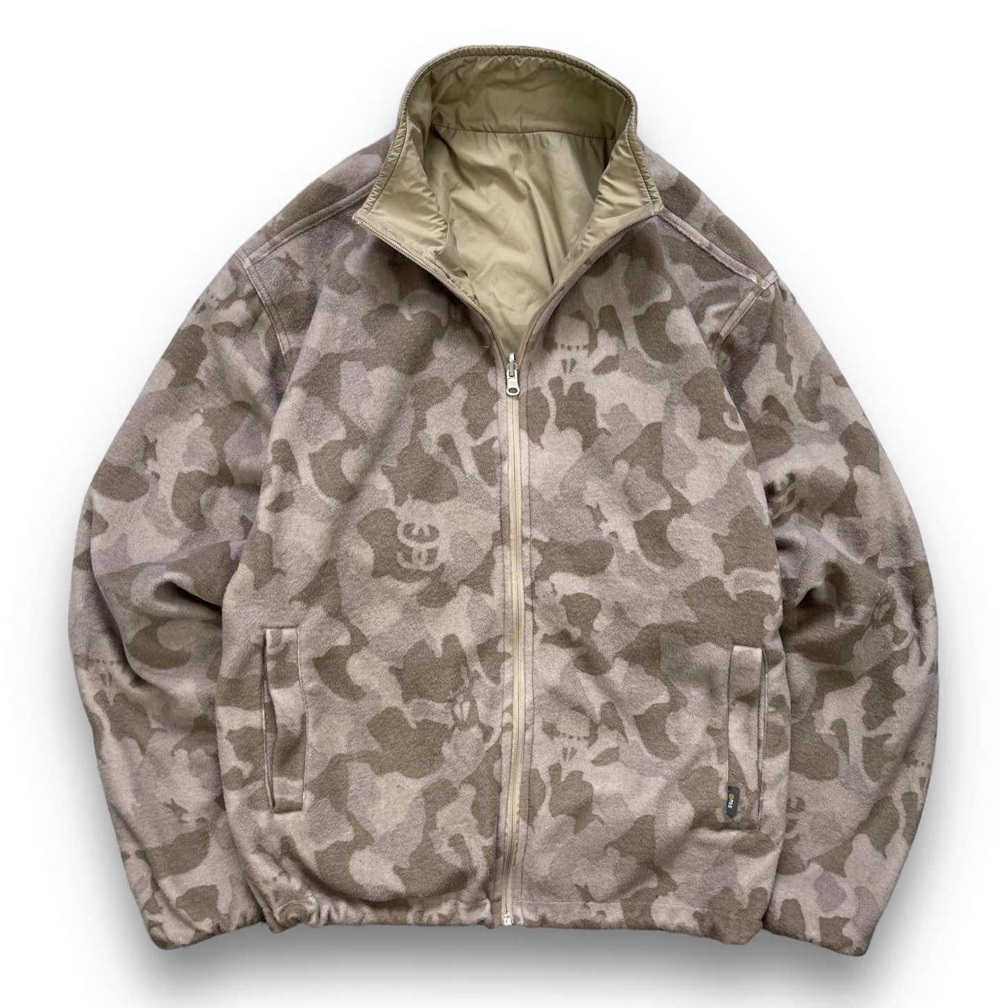 90's Stussy Reversible Camo Fleece Jacket (M) | Default Title, Camo