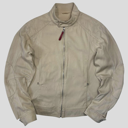 Prada Sport SS01 Articulated Cotton Reinforced Moto Jacket - M/L | Default Title, Multicoloured