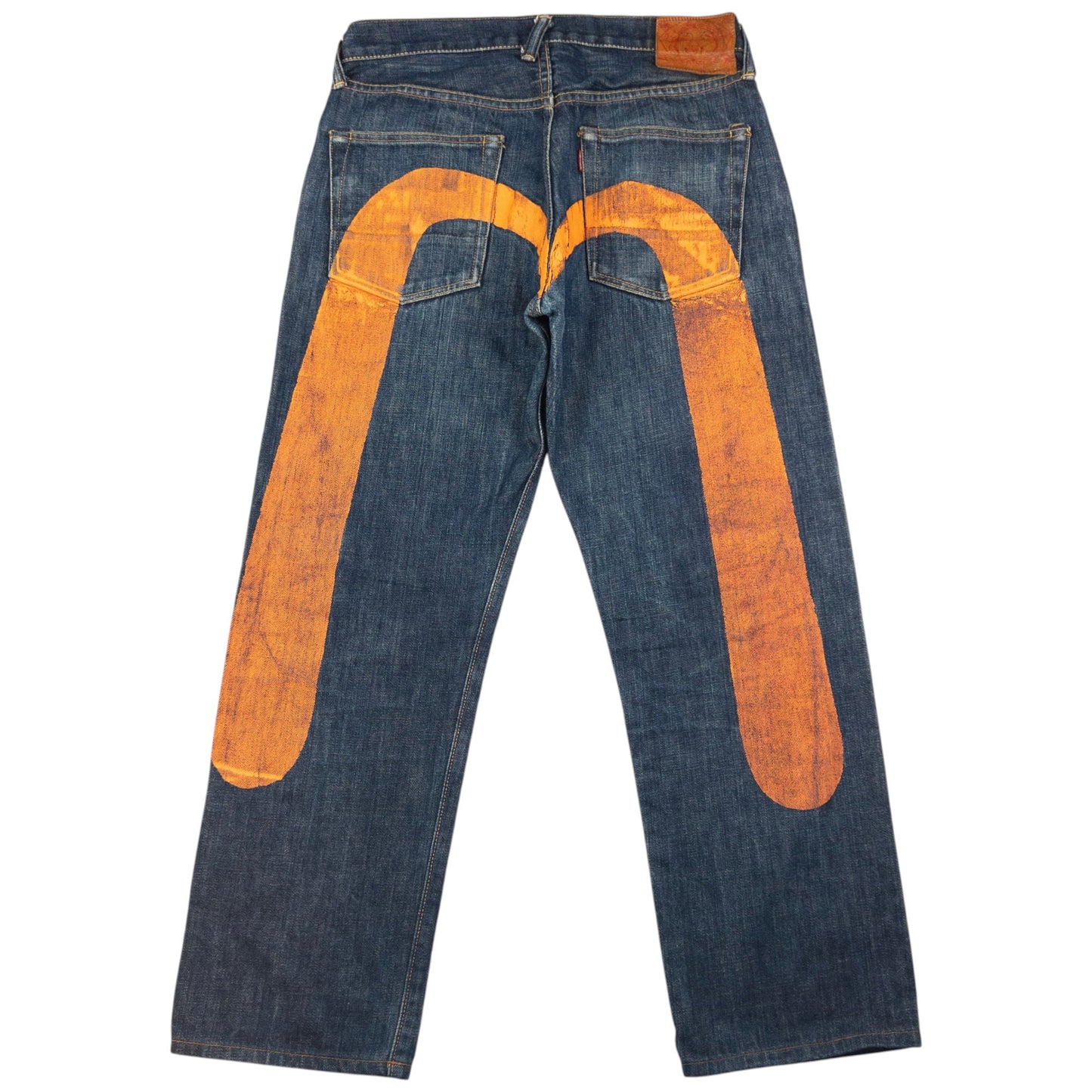 Vintage Evisu Painted Daicock Japanese Denim Jeans Size W30