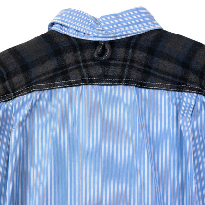 Vintage Junya Watanabe X Comme Des Garçons MAN Button Up Shirt Size S | Small, Blue