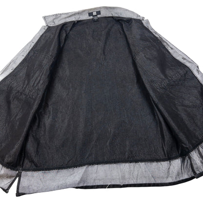 Vintage 2000s Marithe + Francois Girbaud Metallic Denim Jacket Size XXL