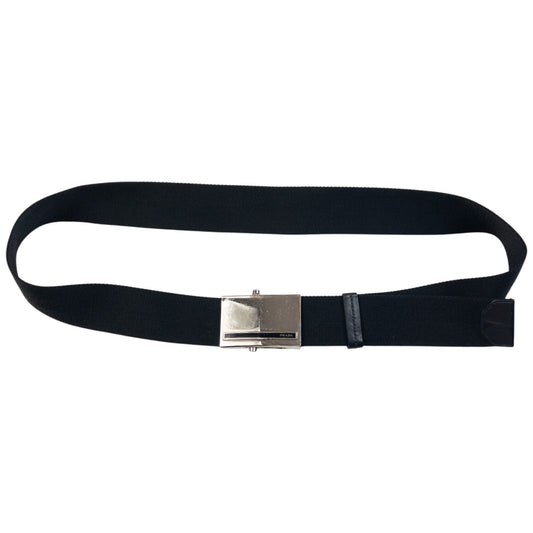 Vintage 2000s Prada Buckle Belt One Size | O/S, Black